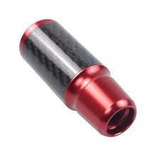 Load image into Gallery viewer, Brand New Universal Mugen Red Real Carbon Fiber Racing Gear Stick Shift Knob For MT Manual M12 M10 M8