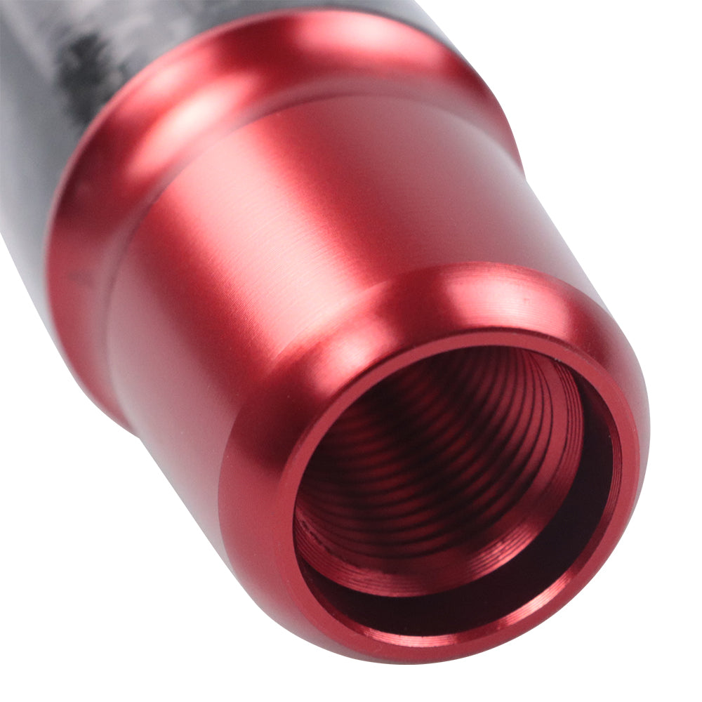Brand New Universal HKS Red Real Carbon Fiber Racing Gear Stick Shift Knob For MT Manual M12 M10 M8