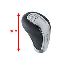 Load image into Gallery viewer, BRAND NEW UNIVERSAL 5 Speed Leather Momo Aluminum Manual Shift Knob Gear Stick Shifter Lever M8 M10 M12