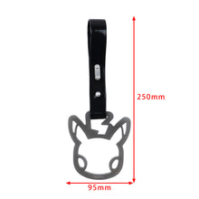 Load image into Gallery viewer, Brand New Pikachu Black JDM TSURIKAWA Ring Subway Train Bus Handle Strap Charm Drift