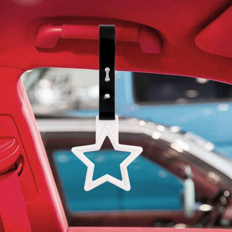Star-Shaped Glow-in-the-Dark JDM Tsurikawa Subway Train Handle Strap Charm