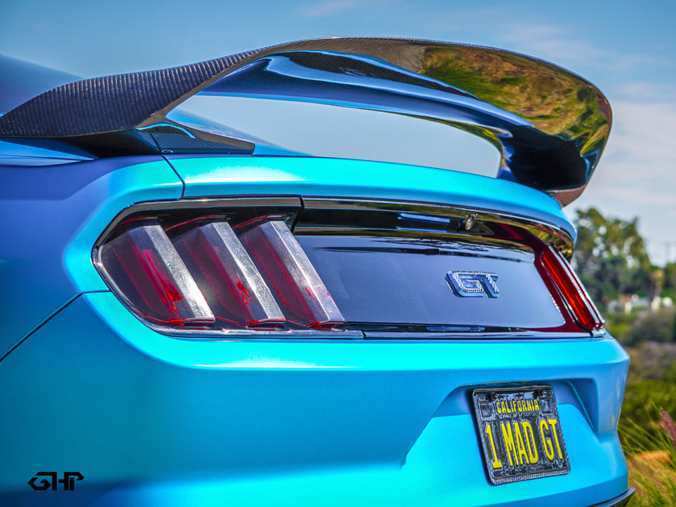 Carpartsinnovate GT350R Style Matte Black Rear Trunk Spoiler – Fits 2015-2022 Ford Mustang
