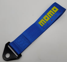 Load image into Gallery viewer, Brand New Universal Momo High Strength Blue Tow Towing Strap Hook For Front / REAR BUMPER JDM