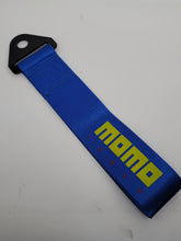Load image into Gallery viewer, Brand New Universal Momo High Strength Blue Tow Towing Strap Hook For Front / REAR BUMPER JDM