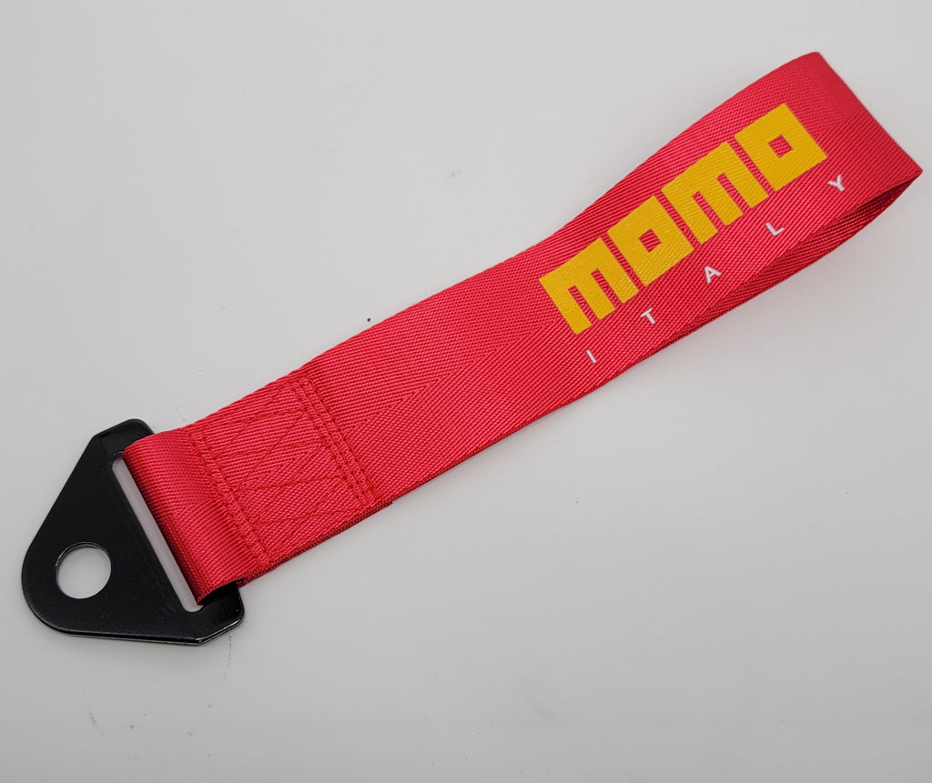 Brand New Universal Momo High Strength Red Tow Towing Strap Hook For Front / REAR BUMPER JDM