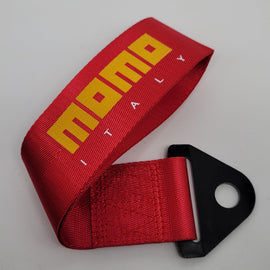 Brand New Universal Momo High Strength Red Tow Towing Strap Hook For Front / REAR BUMPER JDM