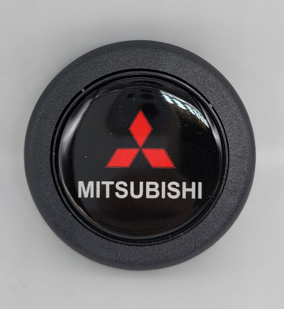 Brand New Universal Mitsubishi Car Horn Button Black Steering Wheel Center Cap