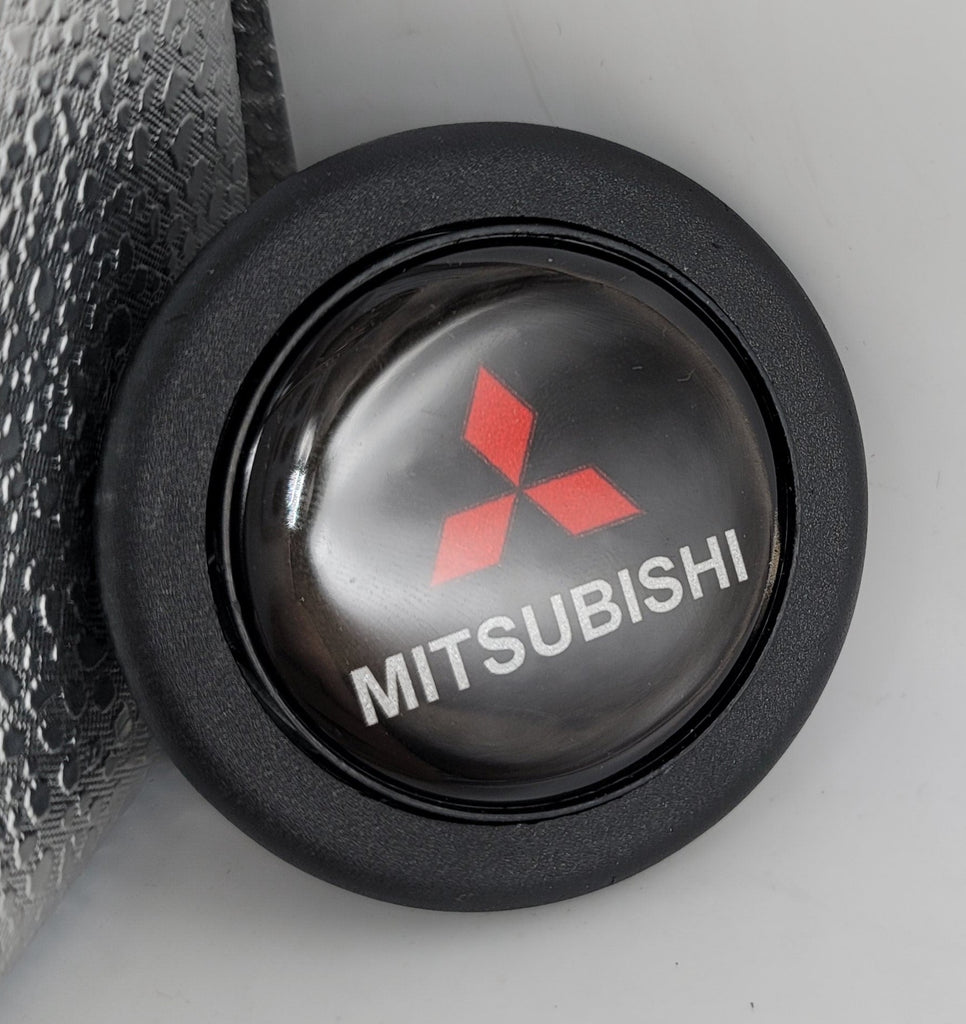 Brand New Universal Mitsubishi Car Horn Button Black Steering Wheel Center Cap