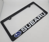 Brand New Universal 1PCS SUBARU ABS Plastic Black License Plate Frame Cover