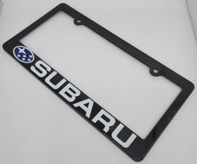 Load image into Gallery viewer, Brand New Universal 1PCS SUBARU ABS Plastic Black License Plate Frame Cover