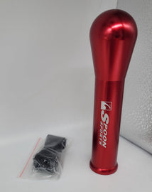 Brand New Universal Spoon Sports Red Long Manual Gear Stick Shift Knob Lever Shifter M8 M10 M12