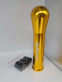 Brand New Universal Spoon Sports Gold Long Manual Gear Stick Shift Knob Lever Shifter M8 M10 M12