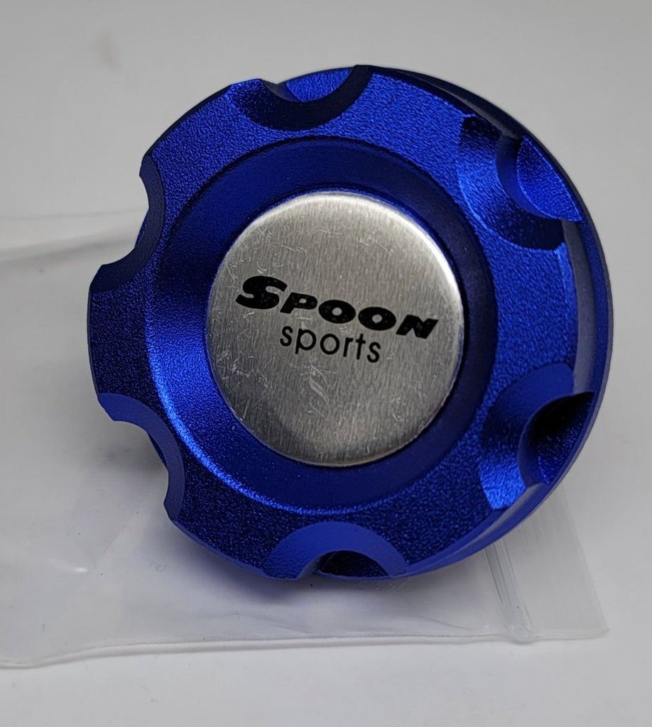 Brand New Jdm Blue Spoon Sports Engine Oil Cap Emblem For Honda / Acura