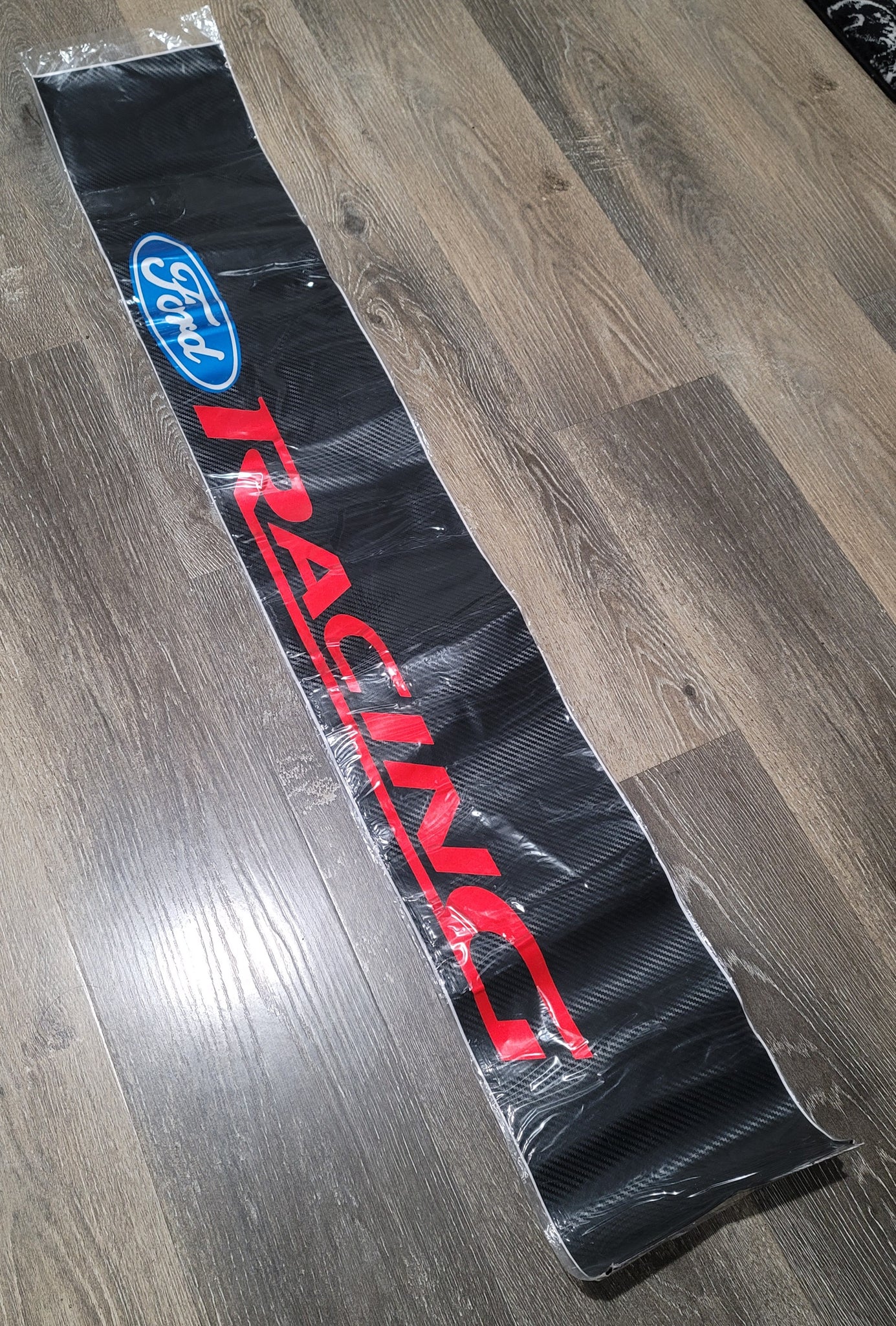 Brand New Universal 53'' Ford Racing Carbon Fiber Vinyl Front Window W ...