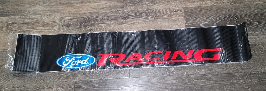 Brand New Universal 53'' Ford Racing Carbon Fiber Vinyl Front Window Windshield Banner Sticker Decal
