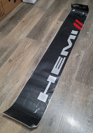 Brand New Universal 53'' HEMI Matte Black Vinyl Front Window Windshield Banner Sticker Decal