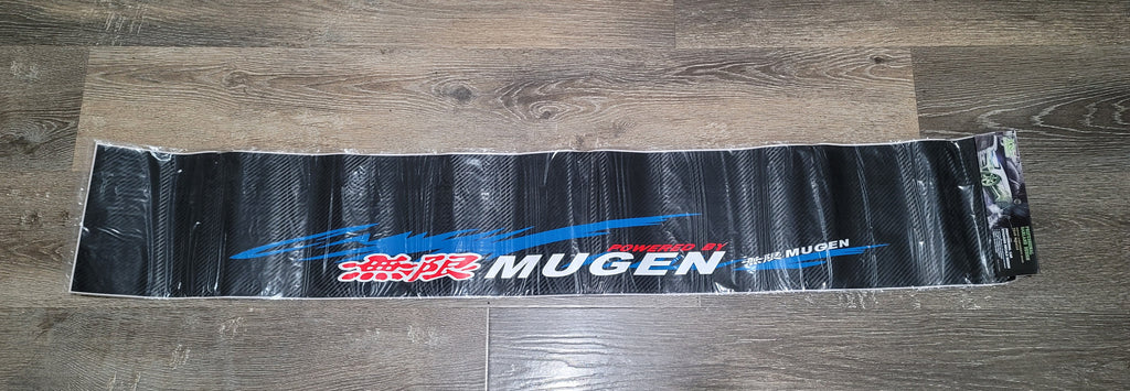 Brand New Universal 53'' Mugen Carbon Fiber Vinyl Front Window Windshield Banner Sticker Decal