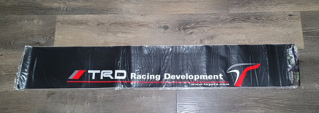 Brand New Universal 53'' TRD Racing Development Carbon Fiber Vinyl Front Window Windshield Banner Sticker Decal