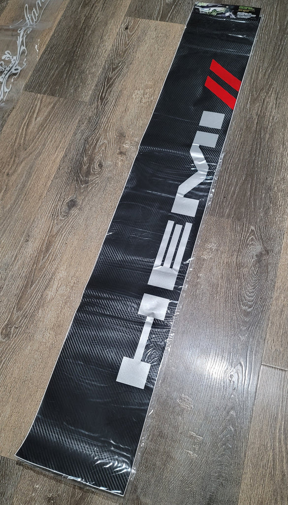 Brand New Universal 53'' HEMI Carbon Fiber Vinyl Front Window Windshield Banner Sticker Decal