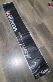 Brand New Universal 53'' Powered By Honda Mugen Carbon Fiber Vinyl Front Window Windshield Banner Sticker Decal