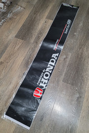 Brand New Universal 53'' Powered By Honda Mugen Carbon Fiber Vinyl Front Window Windshield Banner Sticker Decal