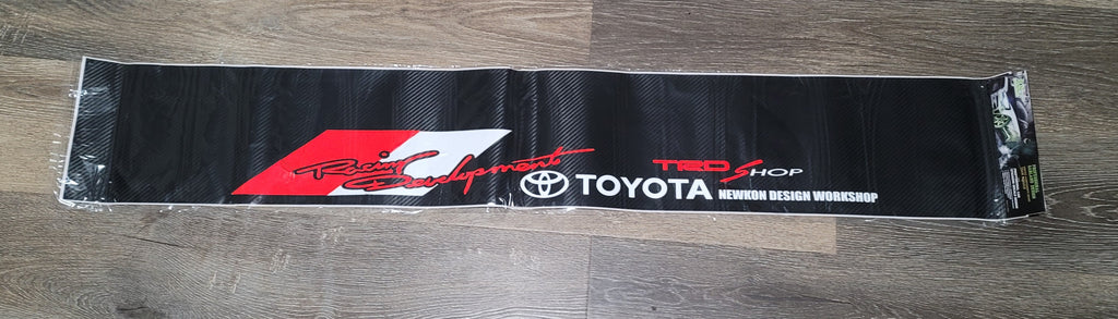 Brand New Universal 53'' TRD Toyota Carbon Fiber Vinyl Front Window Windshield Banner Sticker Decal