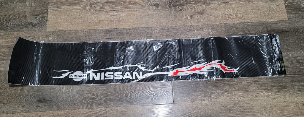 Brand New Universal 53'' Nissan Carbon Fiber Vinyl Front Window Windshield Banner Sticker Decal