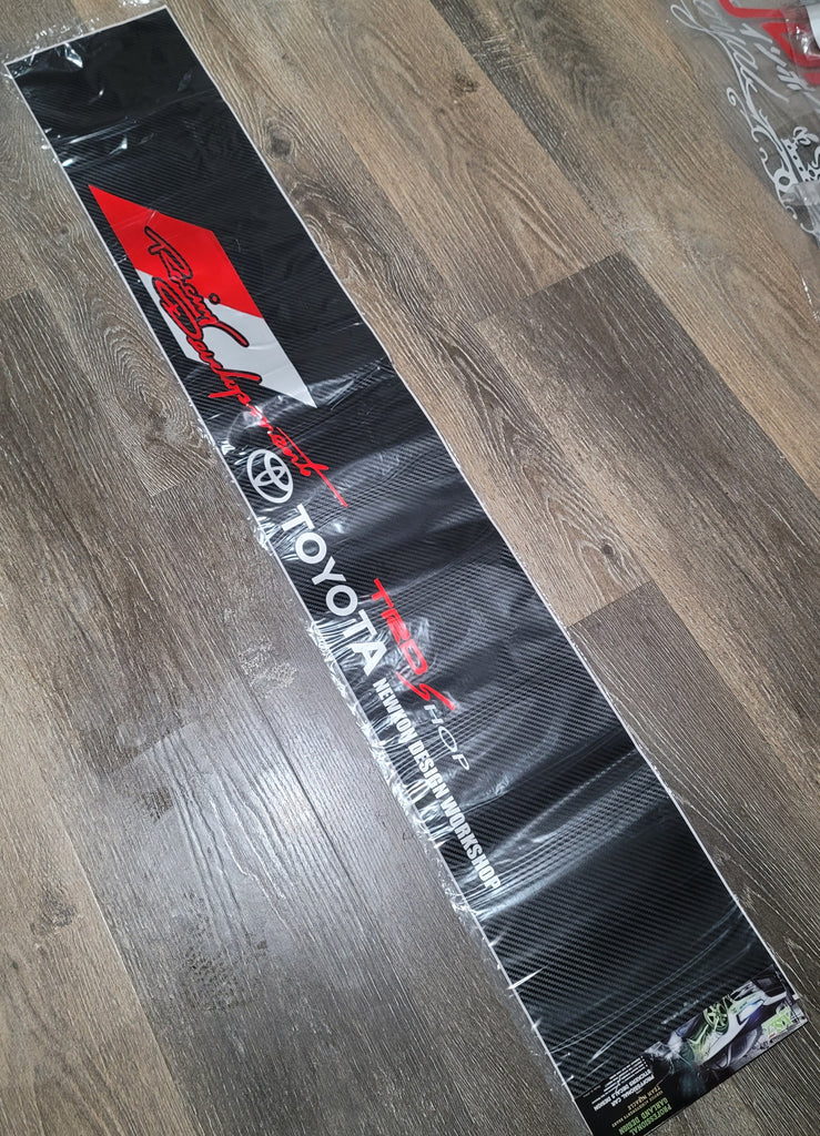 Brand New Universal 53'' TRD TOYOTA RACING DEVELOPMENT Carbon Fiber Vinyl Front Window Windshield Banner Sticker Decal
