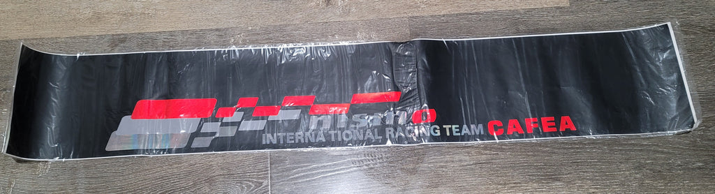 Brand New Universal 53'' Nismo Matte Black Vinyl Front Window Windshield Banner Sticker Decal