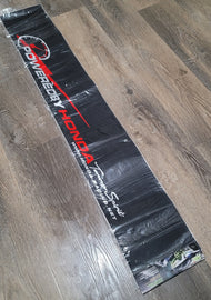 Brand New 53'' Powered By Honda Carbon Fiber Vinyl Front Window Windshield Banner Sticker Decal