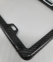 Load image into Gallery viewer, Brand New 1PCS PORSCHE 100% Real Carbon Fiber License Plate Frame Tag Cover Original 3K With Free Caps