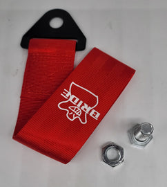 Brand New Universal Bride Race High Strength Red Tow Towing Strap Hook For Front / REAR BUMPER JDM