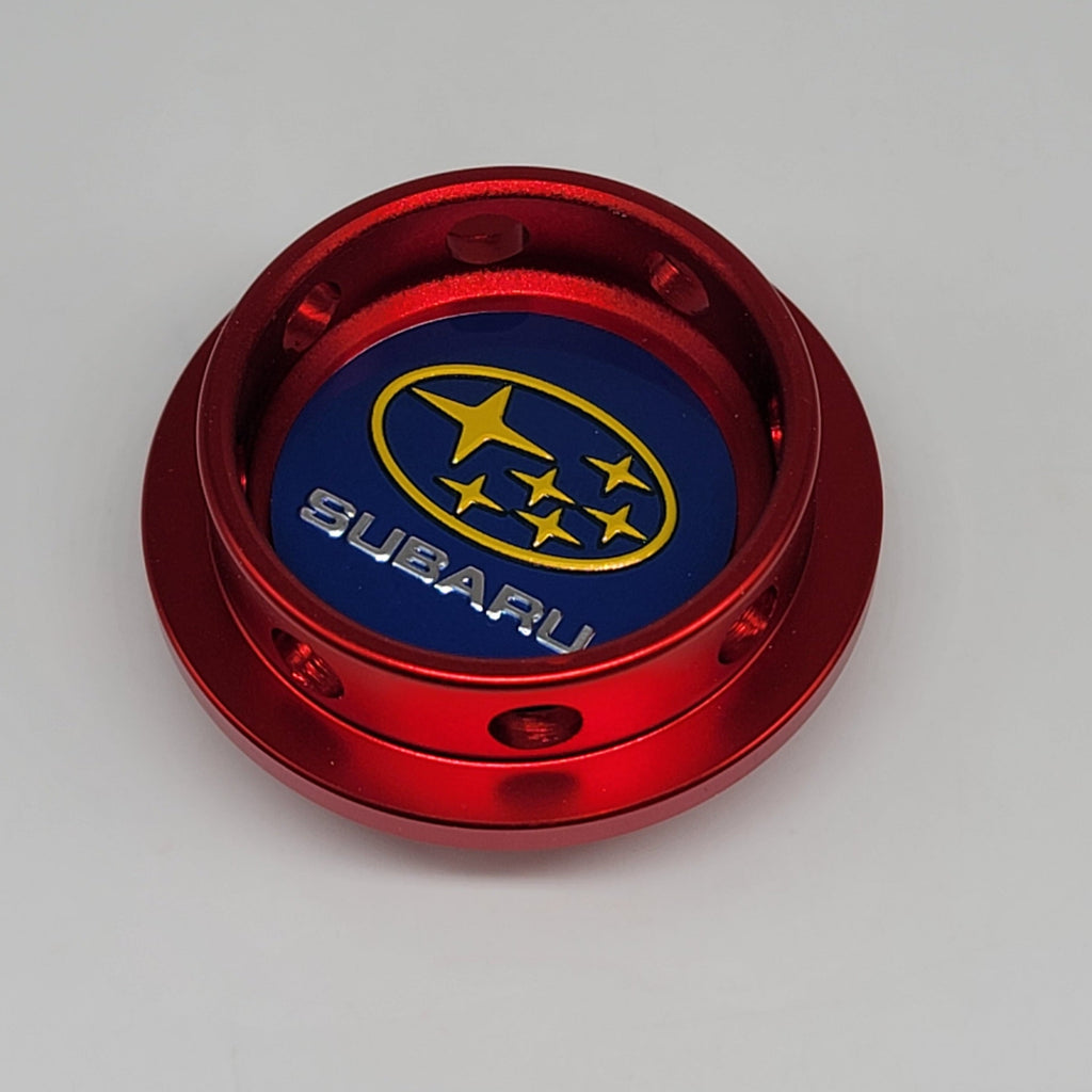 Brand New Subaru Red Engine Oil Fuel Filler Cap Billet For Subaru