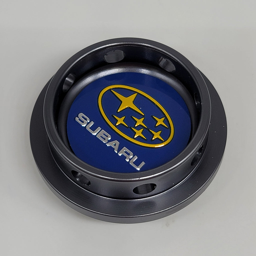 Brand New Subaru Gunmetal Engine Oil Fuel Filler Cap Billet For Subaru