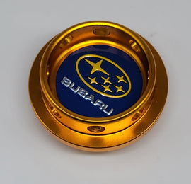 Brand New Subaru Gold Engine Oil Fuel Filler Cap Billet For Subaru