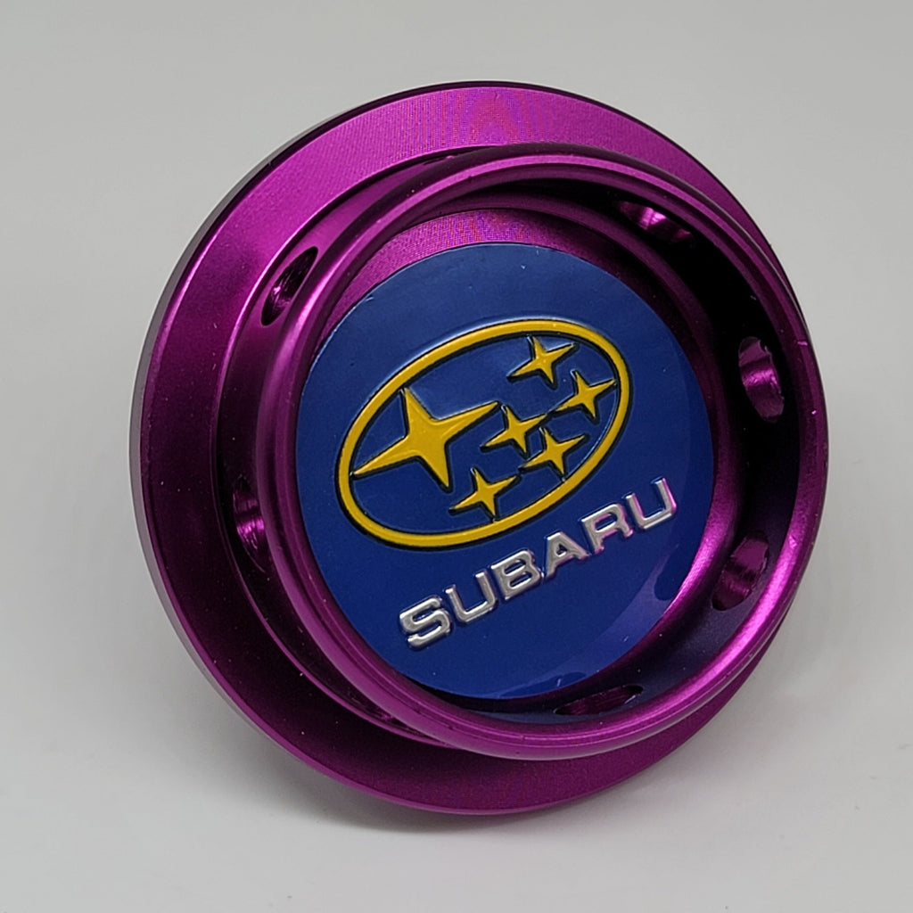 Brand New Subaru Purple Engine Oil Fuel Filler Cap Billet For Subaru