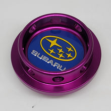 Load image into Gallery viewer, Brand New Subaru Purple Engine Oil Fuel Filler Cap Billet For Subaru