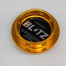 Load image into Gallery viewer, Brand New Blitz Gold Engine Oil Fuel Filler Cap Billet For Subaru