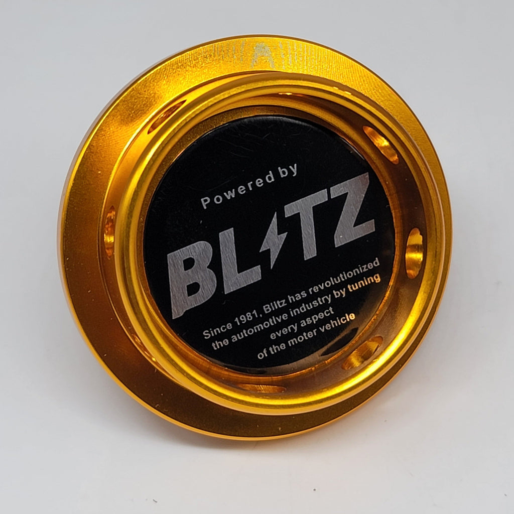 Brand New BLITZ Gold Engine Oil Fuel Filler Cap Billet For Honda / Acura