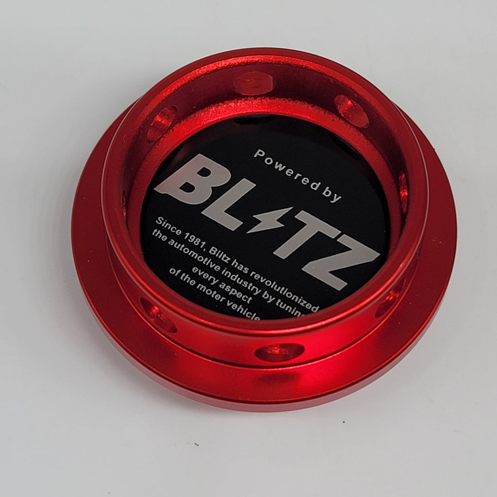 Brand New Blitz Red Engine Oil Fuel Filler Cap Billet For Subaru