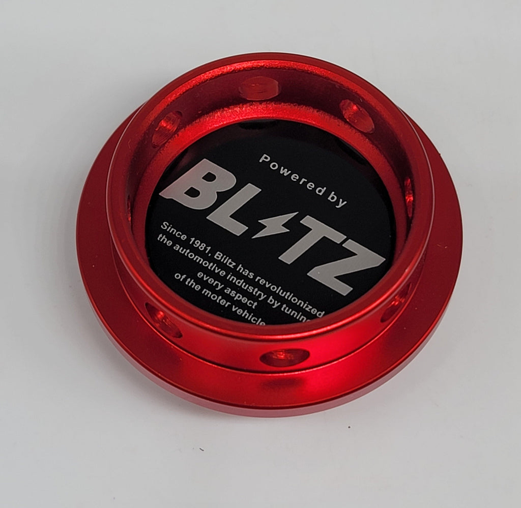 Brand New BLITZ Red Engine Oil Fuel Filler Cap Billet For Honda / Acura