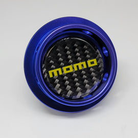 Brand New Momo Blue Engine Oil Fuel Filler Cap Billet For Toyota