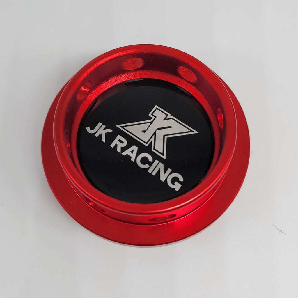 Brand New JK RACING Red Engine Oil Fuel Filler Cap Billet For Nissan