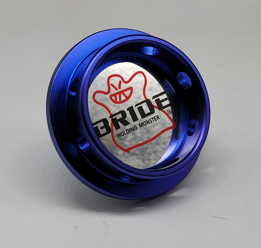 Brand New Bride Blue Engine Oil Fuel Filler Cap Billet For Nissan
