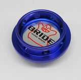 Brand New Bride Blue Engine Oil Fuel Filler Cap Billet For Nissan