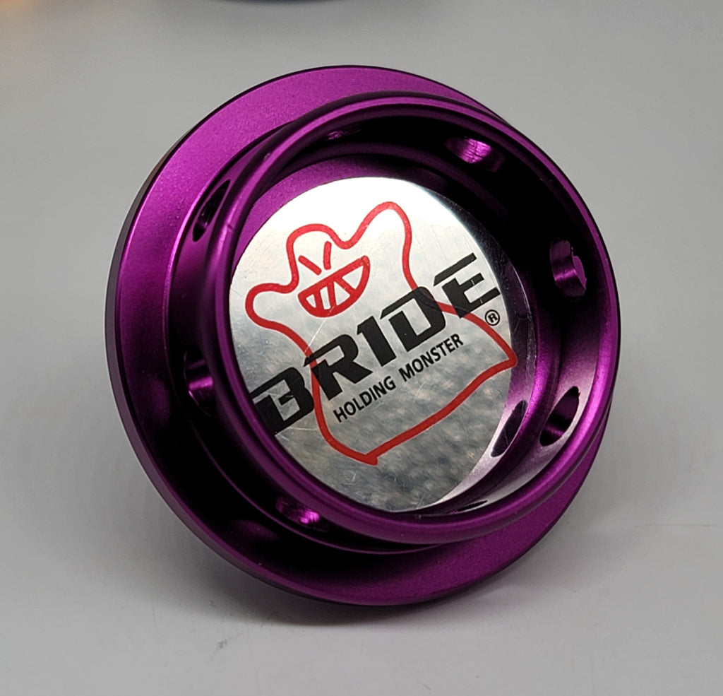 Brand New Bride Purple Engine Oil Fuel Filler Cap Billet For Nissan