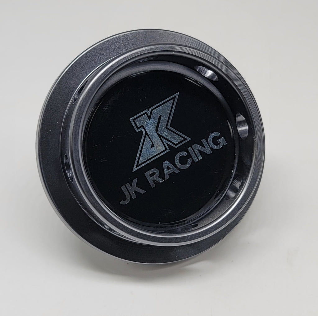 Brand New JK RACING Gunmetal Engine Oil Fuel Filler Cap Billet For Subaru