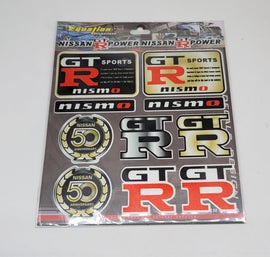 BRAND NEW UNIVERSAL NISMO GT-R 10PCS Small Reflective Decal Sticker Window Vinyl