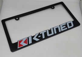 Brand New Universal 1PCS K-TUNED ABS Plastic Black License Plate Frame Cover