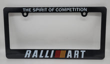 Load image into Gallery viewer, Brand New Universal 1PCS RALLIART ABS Plastic Black License Plate Frame Cover